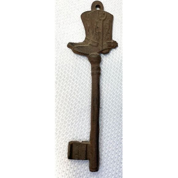 Four Western Key solid Cast Iron features a horse, horseshoe, boot and star - Picture 5 of 8